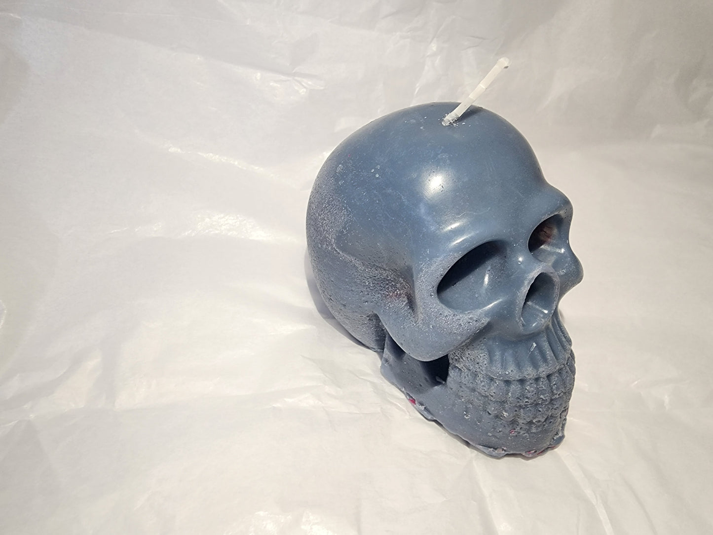 Male Skull (Blueberry Burst / paraffin)